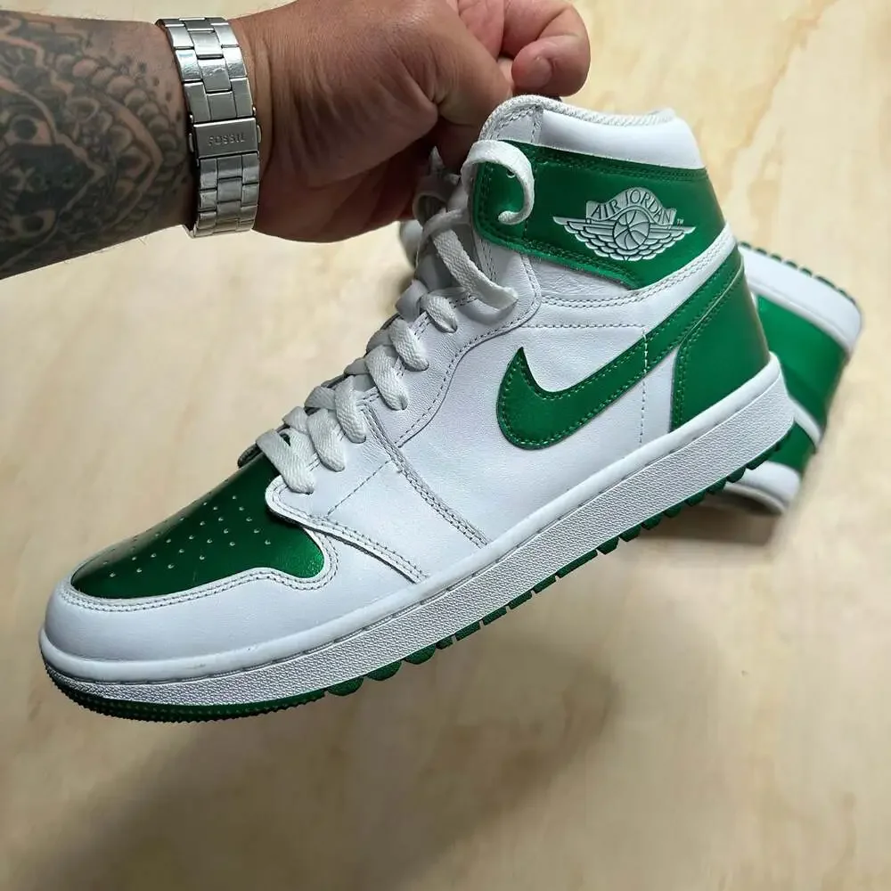 Air Jordan 1 High Golf 'Metallic Green' Shoes - DQ0660-130